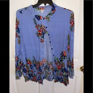 Striped/Floral Top